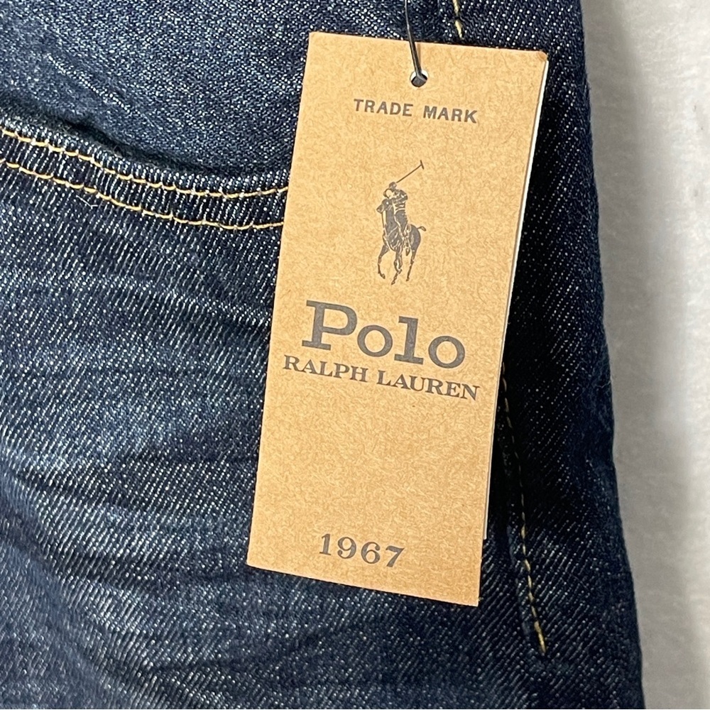 Polo Ralph Lauren Varick Slim Straight Jeans Light Weight Morris 38X34 Cotton - Picture 6 of 13